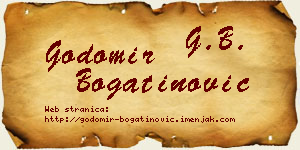 Godomir Bogatinović vizit kartica